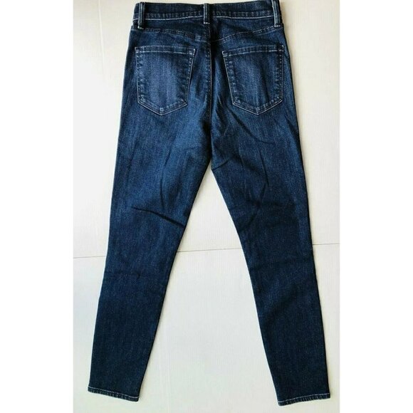 J Brand Dark Vibes Denim Alana High Rise Cropped Skinny Jeans Size 25 JB000379 - Picture 5 of 11